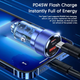 Автомобильное зарядное устройство Toocki USB/Type-C 60 W - изображение 5