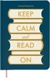 Дневник читательский Orner Keep calm and read on Синий (orner-3032) - изображение 1