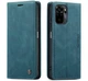 Чохол-книжка CaseMe із нубуку для Xiaomi Redmi Note 10/10s Бірюзовий - зображення 7