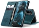 Чохол-книжка CaseMe із нубуку для Xiaomi Redmi Note 10/10s Бірюзовий - зображення 4