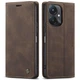 Чохол-книжка CaseMe із нубуку для Xiaomi Poco C65 Темно-коричневий - зображення 3