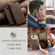 Чохол-книжка CaseMe із нубуку для Xiaomi Poco C65 Темно-коричневий - зображення 6