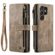 Чохол-гаманець CaseMe Retro Leather з манітом та ремінцем для Samsung S22 Ultra Коричневий - зображення 1
