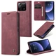 Чохол-книжка CaseMe із нубуку для Xiaomi 13T/Pro Бордовий - зображення 8