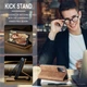 Чехол-книжка CaseMe из нубука для Xiaomi Redmi Note 11S 5G Светло-коричневый - изображение 7