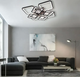 Управляемая светодиодная люстра Esllse с пультом TETRA TWIST ICE 8S 165W 595x595x110мм черная - изображение 6