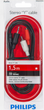 Кабель Philips 3.5 мм Mini-Jack - 2 x RCA 1.5 м Black (SWA2527W/10) - зображення 2