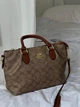 Сумка Coach Georgia Satchel Bag коричнево-бежевый - изображение 2
