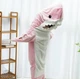 Пижама кигуруми акула Shark Blanket 2XL 165-170 см Плед акула розовая - изображение 4