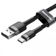 Кабель Baseus Cafule Cable USB for Type-C 2A 3 м Gray/Black (CATKLF-BG1) - изображение 5
