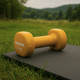 Гантели для фитнеса виниловые круглые York Fitness 2х2кг желтый - изображение 8