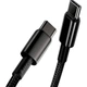 Кабель Type-C/Type-C BASEUS Tungsten Gold Fast Charging 100см CATWJ-01 PD2.0 100W 5A Black - изображение 6