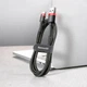Кабель Baseus Cafule Cable USB for Type-C 2A 3 м Red/Black (CATKLF-U91) - изображение 7