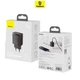 Сетевое зарядное устройство Baseus Compact Quick Charger 20W QC PD 1xUSB 1xType-C Black - изображение 4