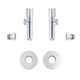 Комплект кранов Thermo Alliance Standart 1/2" НР для полотенцесушителя угловой SF395W15 - изображение 5