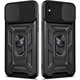 Чехол Epik Camshield Serge Ring ударопрочный для Apple iPhone X / XS (5.8") Черный - изображение 2