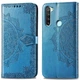 Кожаный чехол-книжка Epik Art Case с визитницей для Xiaomi Redmi Note 8T Синий - изображение 5