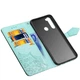 Кожаный чехол-книжка Epik Art Case с визитницей для Xiaomi Redmi Note 8T Бирюзовый - изображение 2