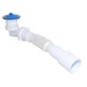 Сифон для душевого поддона 1 1/2" низкий с гофрой 32х32/40/50, 500мм Waterstal SE 3860 - изображение 1