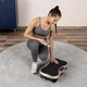 Вибрационная платформа для тренировок дома и коррекции фигуры XP500 GYMTEK GOLD с пультом ДУ и эспандерами, тренировочный золотистый массажер - изображение 10
