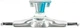 Подвески для скейтборда TENSOR ALUM STENCIL MIRROR Raw/Light Blue Fade 5.25 - изображение 2