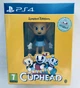 Диск для PlayStation 4 - Cuphead Limited Edition + фигурка Ms. Chalice (fall‑down figure), русские субтитры - изображение 1