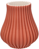 Wazon Rituali Domestici Lino porcelanowa brązowy 28 × 25 cm (U30126091U00) - obraz 1