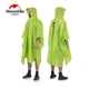 Дождевик пончо плащ-палатка накидка от дождя Naturehike 20D nylon Silicone 230 х 140 см Зеленый - изображение 15
