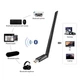 Wi-Fi Адаптер BauTech USB AX900 двухдиапазонный 900 Мбит/с с антенной Чёрный (1016-123-00) - изображение 6