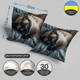 Подушка двухсторонняя "С фото от WONKEY", 33×33 см, 3D изображение / 1310933UA - изображение 3
