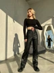 Жіночі штани з еко-шкіри Uaclothes 42-44 Чорний (like34204-146111349) - изображение 2