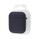 Чехол Silicone Case с микрофиброю для Airpods 1 / Airpods 2 Dark blue - изображение 2