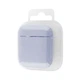 Чехол Silicone Case с микрофиброю для Airpods 1 / Airpods 2 Dark blue - изображение 5