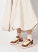 Женские кеды кожаные низкие Adidas Campus 00S Double W JQ8318 40 (6.5UK) 25 см Prebrn/Sanstr/Orgtin (4068801472415) - изображение 2