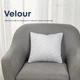 Подушка декоративна "VELOUR" Світло-сіра, 40x40 - зображення 1