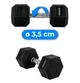 Гантель шестигранная Thunder 15 кг (HEXAGONAL-DUMBBELLS-15KG) - изображение 3