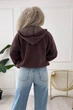 Жіночий кашеміровий кардиган з капюшоном Uaclothes 48-54 Коричневий (like34224-1463113121) - изображение 4
