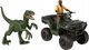 Фігурка динозавра Mattel Jurassic World Погоня за Велоцираптором HTP62 (0194735196050) - зображення 4