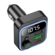 FM модулятор HOCO E85 Bluetooth для авто 20W Чорний (6942007634304) - изображение 3