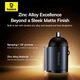Автомобильный зарядный адаптер Baseus Tiny Star Mini Car Charger |2Type-C, 30W/3A, поддержка быстрой зарядки PD/QC, многоуровневая система защиты, универсальная совместимость, компактный| Черный - изображение 5