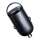 Автомобильный зарядный адаптер Baseus Tiny Star Mini Car Charger |2Type-C, 30W/3A, поддержка быстрой зарядки PD/QC, многоуровневая система защиты, универсальная совместимость, компактный| Черный - изображение 8