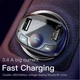 Автомобильный FM-трансмиттер модулятор и зарядный адаптер Baseus T Shaped Car Bluetooth MP3 Player S-09A (Standard Edition) |Bluetooth 4.2, 2USB, TF, 3.4A, LED-дисплей, многоуровневая защита, универсальная совместимость| Черный - изображение 2