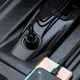 Автомобільний FM-трансмітер модулятор та зарядний адаптер Baseus T Shaped Car Bluetooth MP3 Player S-16 |Bluetooth 5.0, 2USB, AUX/TF, LED-дисплей, багаторівнева система захисту, універсальна сумісність| Чорний - зображення 4