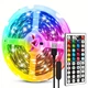 Світлодіодна клейка LED стрічка RGB 5050 10 метрів з пультом USB 5V Bluetooth - зображення 1