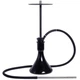 Кальян Tiaga Hookah Classic Black дизайнерский Тяга Хука 57 см нержавейка с напылением с 14 мм диаметром на уплотнителе с диффузором чёрный - изображение 1