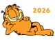 Календарь настенный квартальный на 2026 год на три пружины, Apriori , Рыжий кот, Кот Гарфилд , 29,7х61см - изображение 2