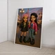 Постер в стиле куклы Bratz Девочки в парке аттракционов А3 30х42 см (DYT050_А3) - изображение 2