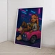 Постер в стиле куклы Bratz Стритстайл на розовом авто А3 30х42 см (DYT036_А3) - изображение 2