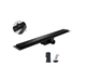 Трап для душа линейный Koer FD08-70x500-Glass Black черный из нержавеющей стали 70x500 мм со стеклянной панелью (KR5139) - изображение 2