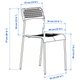 Кухонный стул SANDSBERG IKEA 806.054.25 голубой - изображение 6